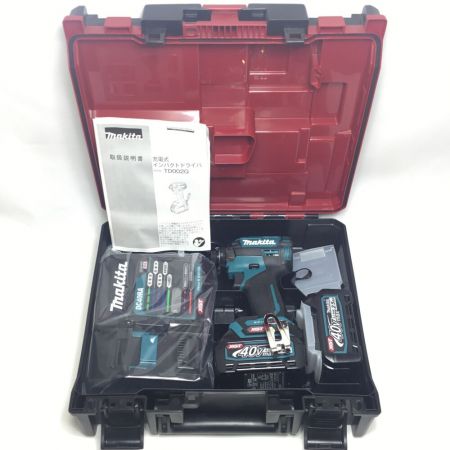  MAKITA マキタ インパクトドライバ 40v 未使用品(S) 付属品完備 TD002GRDX ブルー