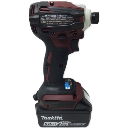  MAKITA マキタ インパクトドライバ 未使用品 付属品完備 TD172DRGX レッド