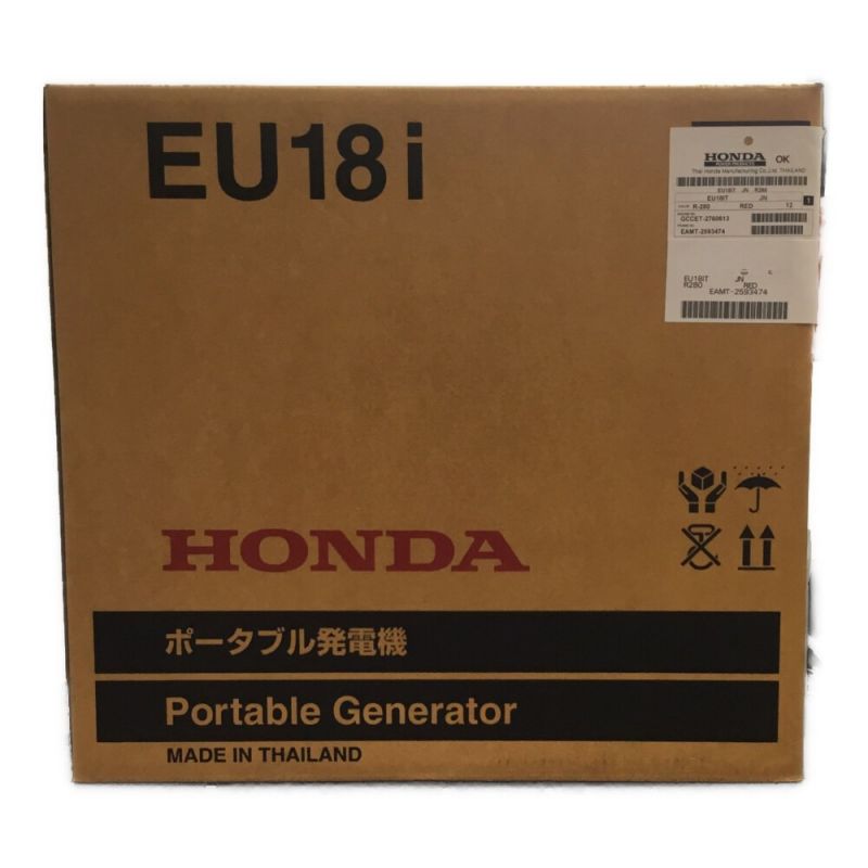 中古】 HONDA ホンダ インバーター発電機 4サイクル 未使用品 EU18i