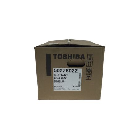  TOSHIBA 東芝 モーター 未使用品(S) 三相200V脚取付全閉外扇形 IK-FBKA21 4P-2.2kW グレー