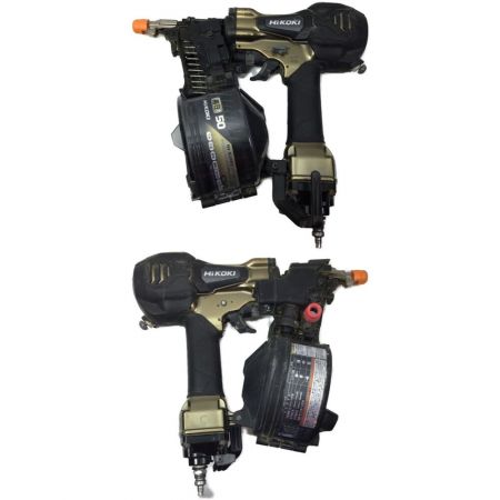  HiKOKI ハイコーキ エア釘打ち パワー切り替え機構付 高圧 50mm ケース付 NV50HR2 ゴールド