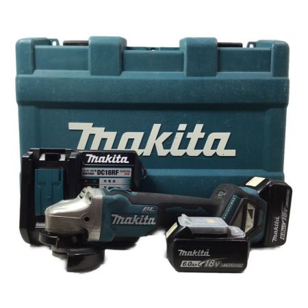  MAKITA マキタ ディスクグラインダー 充電器・充電池2個・ケース付 GA412DRGX グリーン