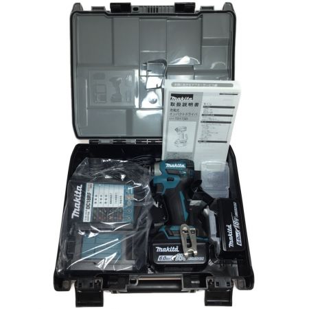  MAKITA マキタ インパクトドライバ 未使用品 付属品完備 ⑬ TD173DRGX ブルー