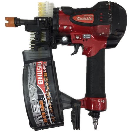  MAKITA マキタ エア釘打ち 高圧 ケース付 AN511HB レッド