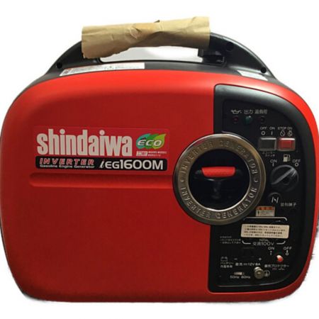  shindaiwa 新ダイワ インバーター発電機 未使用品 4サイクル iEG1600M レッド
