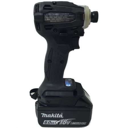  MAKITA マキタ インパクトドライバ 未使用品 付属品完備 TD172DRGX ブラック