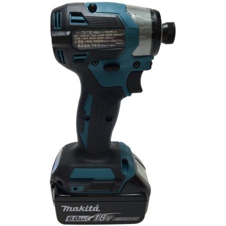  MAKITA マキタ インパクトドライバ 未使用品(S) 付属品完備 コードレス式 TD173DRGX ブルー