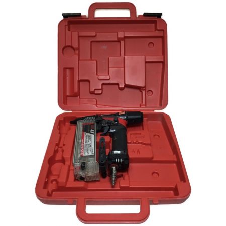  MAX マックス フィニッシュネイラ 汚れ有 ケース付き HA-55SF2 ブラック×レッド