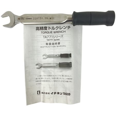 ЗЗ TASCO トルクレンチ 22ｍｍ 36.9N・m 取説付 TA771 ブラック