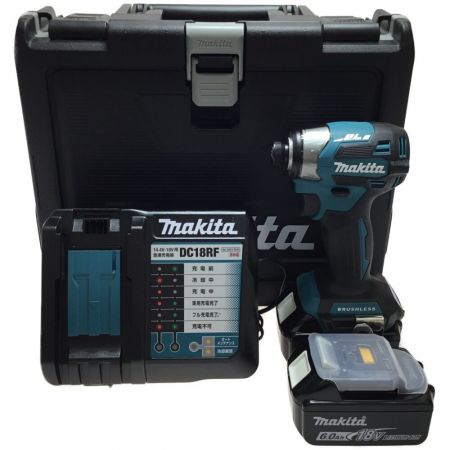  MAKITA マキタ インパクトドライバ コードレス式 18v 未使用品(S) 付属品完備 ① TD173DRGX ブルー