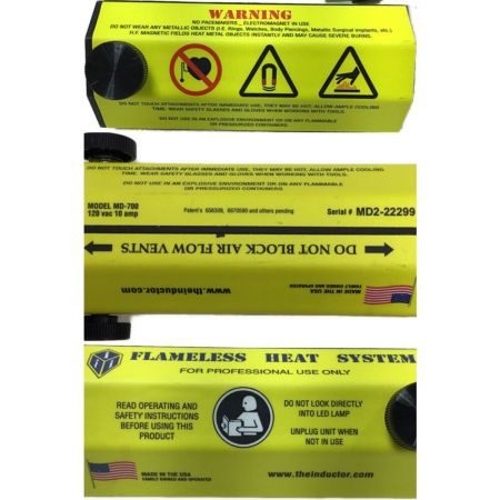  Snap-on スナップオン 電磁加熱式 ナットリムーバー コード式 ケース付 ミニダクター コイルヒーター MD-700 イエロー