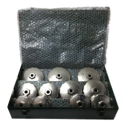 ΘΘ KTC ケーティーシー カップ型オイルフィルタレンチセット 11個組（66.5サイズ欠） Aランク