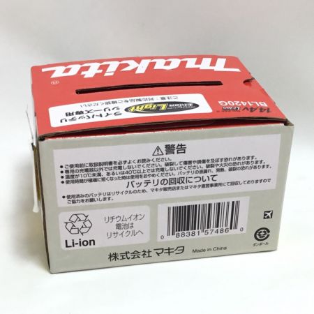  MAKITA マキタ 工具 電動工具 バッテリー 未使用品(S) 本体のみ 14.4v A-71766 ① BL1420G