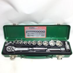 ΘΘ TONE トネ ハンドツール ソケットレンチセット 1570M グリーン Cランク