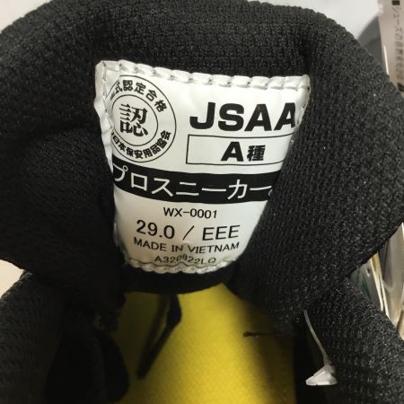  asics アシックス 安全靴 スニーカー メンズ SIZE29cm WX-0001 ブラック