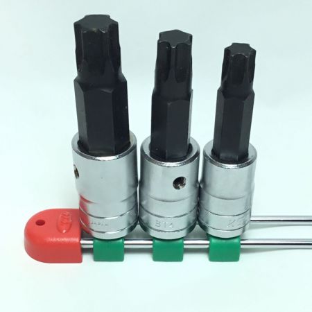  KTC ケーティーシー 工具 ハンドツール T型トルクスビットソケットセット 程度A 7本組 台座有 TBT407T