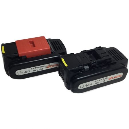  DAIA 圧着機 プレス式締付工具 充電器・充電池2個・ケース付 コードレス式 14.4v BPD-15R型 レッド×ブラック