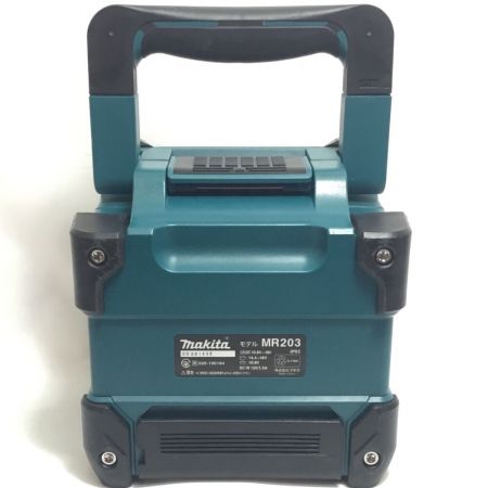  MAKITA マキタ バッテリー式スピーカー ACアダプター付 キズ・ヨゴレ・サビ有 MR203 ブルー