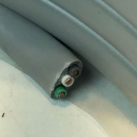  YAZAKI 矢崎 VVFケーブル 3×2.0mm Gマーク（黒白緑） 未使用品 ⑤