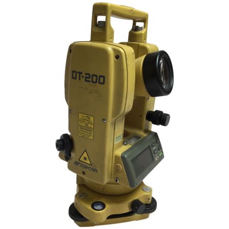  TOPCON レーザー機器 セオドライト ケース付 DT-214 イエロー