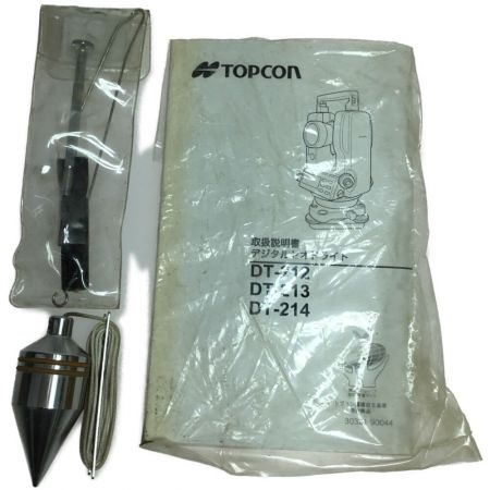  TOPCON レーザー機器 セオドライト ケース付 DT-214 イエロー