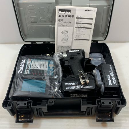  MAKITA マキタ 電動工具 インパクトドライバ コードレス式 18v 188454 TD173DRGX ブラック