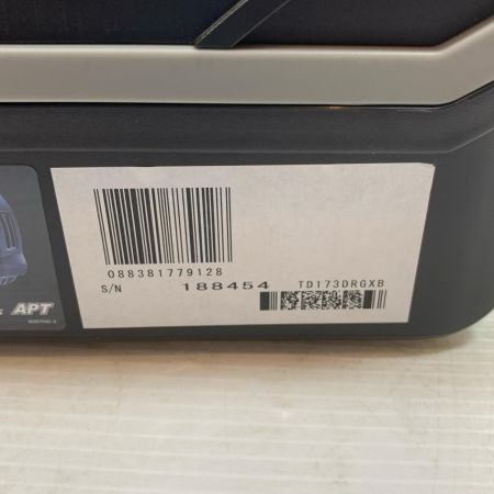  MAKITA マキタ 電動工具 インパクトドライバ コードレス式 18v 188454 TD173DRGX ブラック