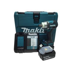 ΘΘ MAKITA マキタ インパクトレンチ 18v 充電器・充電池2個・ケース付 TW300D グリーン Aランク