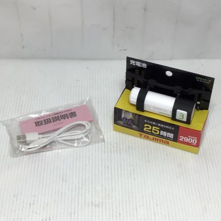  TAJIMA タジマ ヘルメットファン バッテリー付き 程度B  FH-BA18FUBGW ホワイト