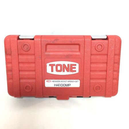  TONE トネ ヘキサゴンソケットレンチセット H4100MP レッド