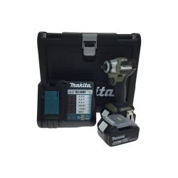 ΘΘ MAKITA マキタ インパクトドライバ 充電器・充電池2個・ケース付 コードレス式 18v TD173DRGX オリーブ Aランク