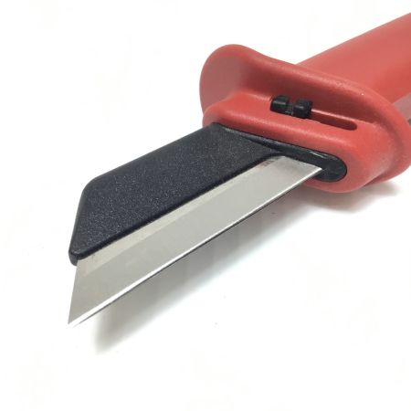  KNIPEX クニペックス 絶縁電工ナイフ 9856 レッド