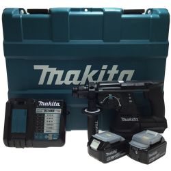 ΘΘ MAKITA マキタ ハンマドリル  未使用品 充電器・充電池2個・ケース付 HR244DRGXB ブルー Sランク