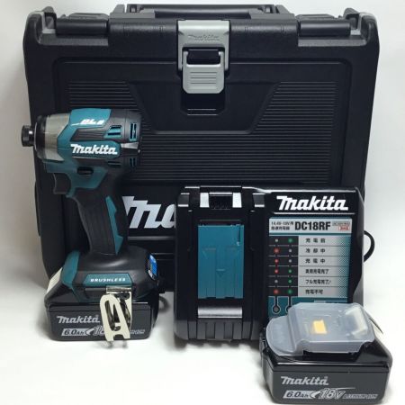  MAKITA マキタ インパクトドライバ 未使用品 付属品完備 ② TD173DRGX ブルー