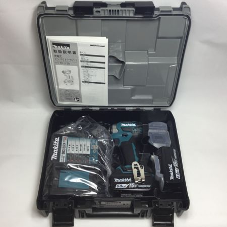  MAKITA マキタ インパクトドライバ 未使用品 付属品完備 ② TD173DRGX ブルー