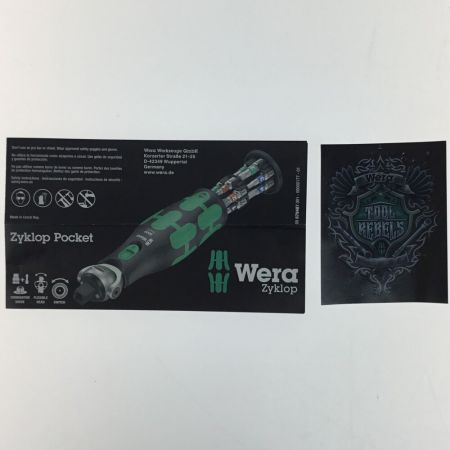  Ｗｅｒａ サイクロップポケットセット ラチェットドライバー 程度B 8009