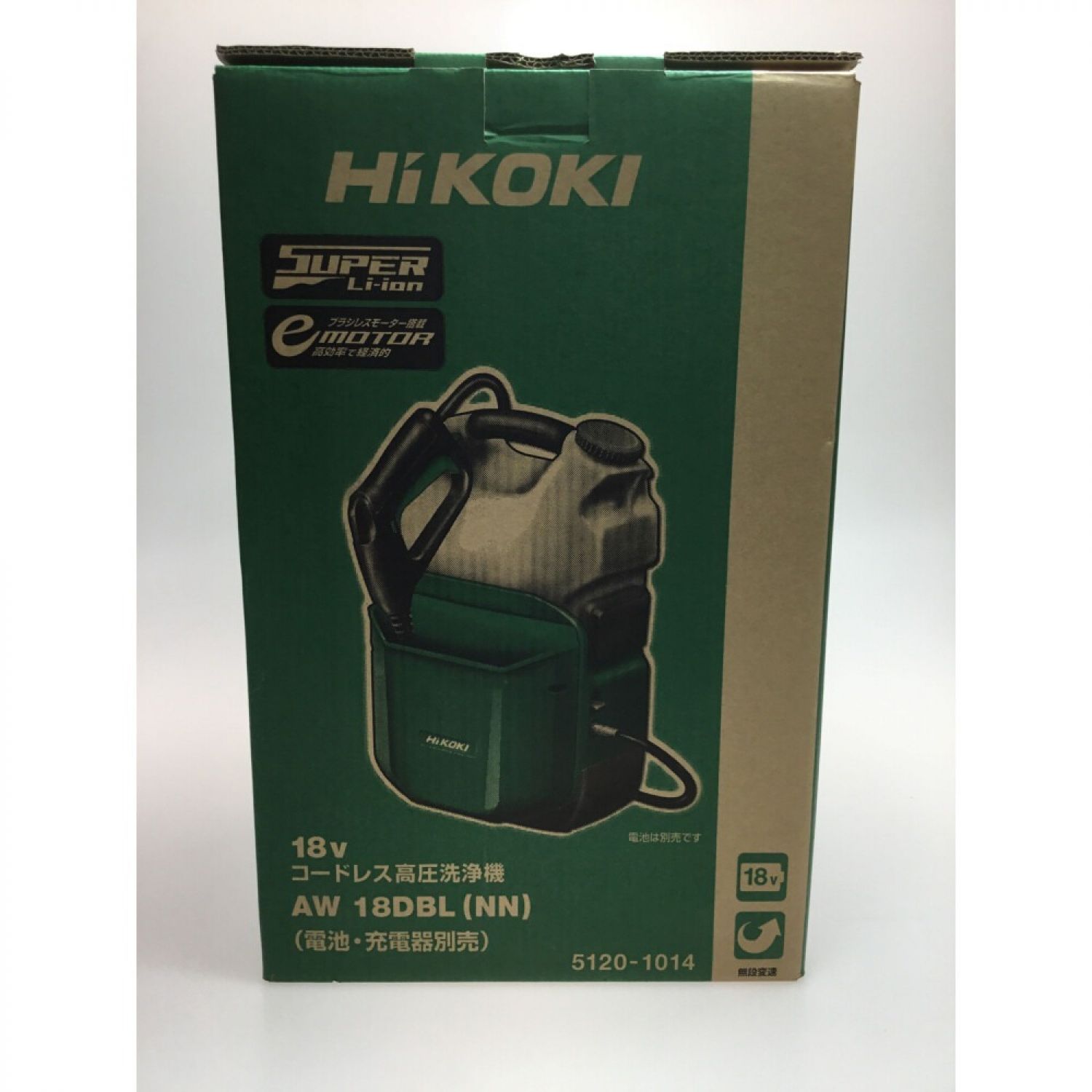 中古】 HiKOKI ハイコーキ コードレス高圧洗浄機 AW18DBL(NN) グリーン