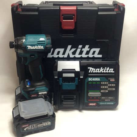  MAKITA マキタ インパクトドライバ 40v 未使用品(S) 付属品完備 コードレス式 ① TD002GRDX ブルー