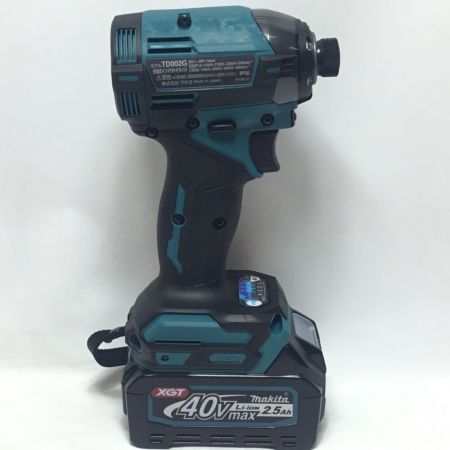  MAKITA マキタ インパクトドライバ 40v 未使用品(S) 付属品完備 コードレス式 ① TD002GRDX ブルー