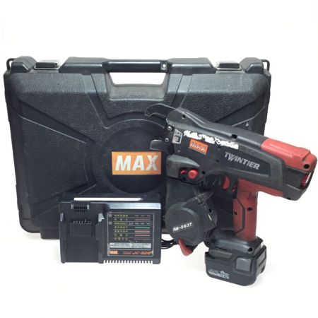  MAX マックス リバータイヤ 充電器・充電池1個・ケース付 コードレス式 14.4v RB-440T レッド×ブラック