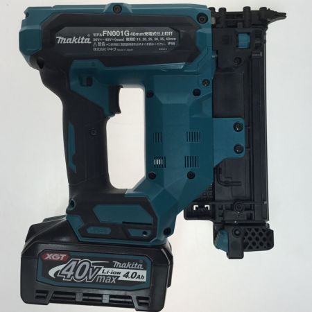  MAKITA マキタ 工具 電動工具 釘打ち機 程度B 充電器・充電池1個・ケース付 コードレス式 40mm 40v 1333 充電5回 FN001G グリーン