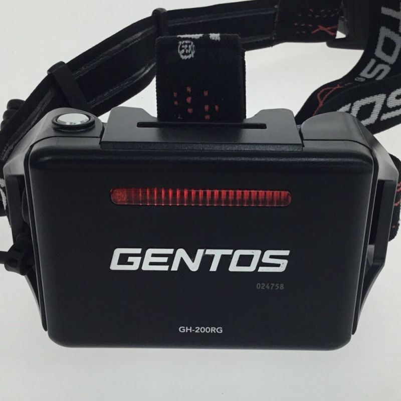 中古】 GENTOS ヘッドライト 付属品完備 予備バッテリー付 程度A GH