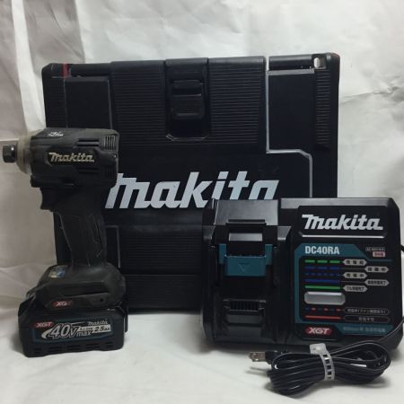  MAKITA マキタ 工具 電動工具 インパクトドライバ 程度B 充電器・充電池2個・ケース付 コードレス式 40v TD001GRDX ブラック