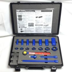 ΘΘ TOP工業 工具 工具関連用品 絶縁ソケットレンチセット 程度B 最大使用電圧240ｖ ZSWS-318 ブルー Bランク