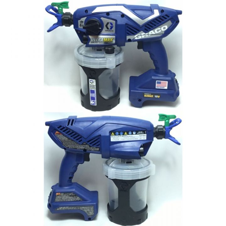 GRACO グレコ グラコ コードレス塗装機 18v 充電器・充電池2個・ケース付 17N224 ブルー｜中古｜なんでもリサイクルビッグバン