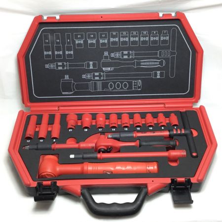 ProAuto 工具 工具関連用品 工具セット 程度A 絶縁工具セット P-E317F レッド×ブラック
