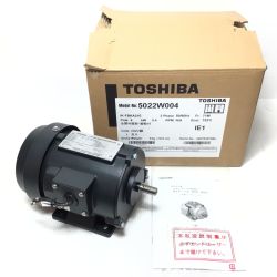 ΘΘ TOSHIBA 東芝 三相全閉外扇モータ 200v 未使用品(S) IK-FBKA21E ブラック Sランク