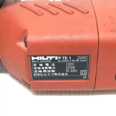  Hilti ヒルティ ハンマドリル 程度C ケース付 コード式 TE1 レッド