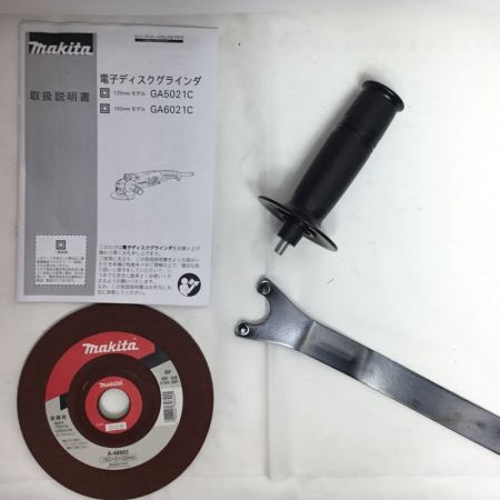  MAKITA マキタ ディスクグラインダー 未使用品(S) 付属品完備 コードレス式 150mm 100v ② GA6021C グリーン