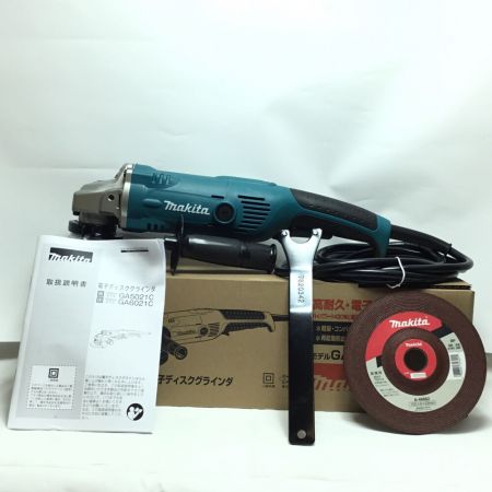  MAKITA マキタ ディスクグラインダー 未使用品(S) 付属品完備 コードレス式 150mm 100v ③ GA6021C グリーン